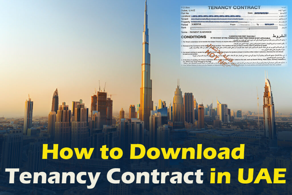 How to download tenancy contract in UAE