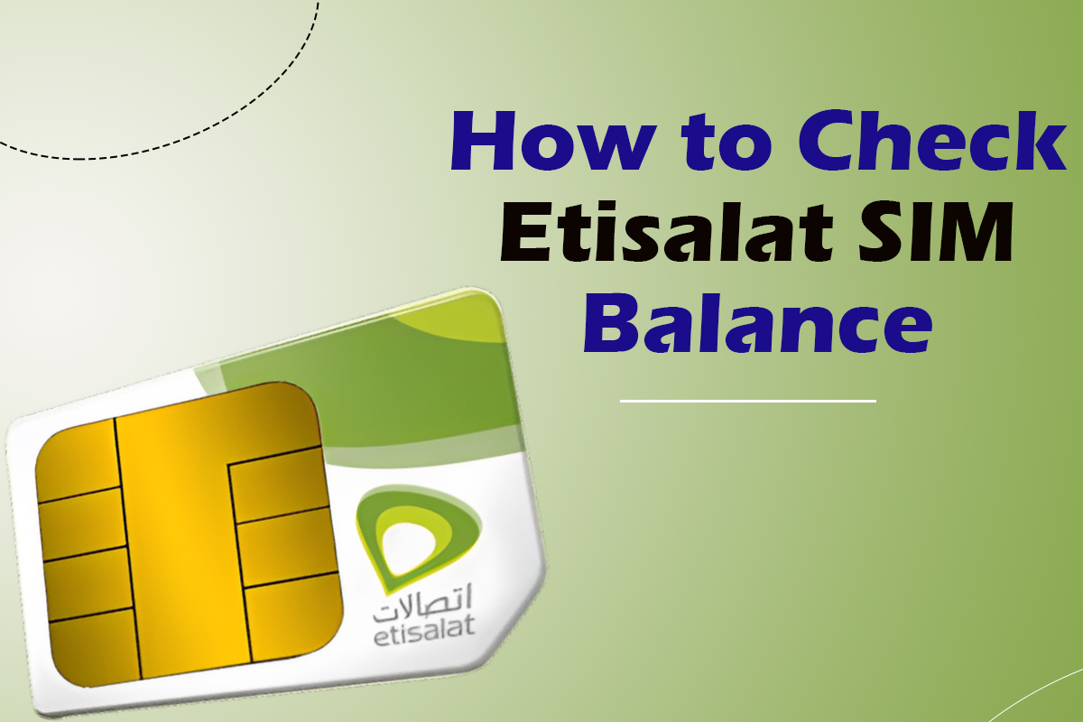 how to check my etisalat sim balance