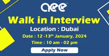 AEE Walk in Interview Dubai