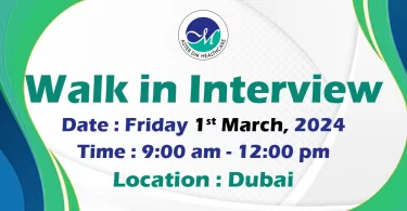 Aster Pharmacy Walk in Interview in Dubai