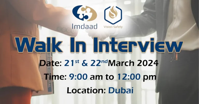 Imdaad Walk in Interview in Dubai